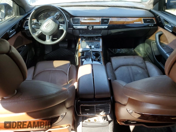 2013 Audi A8 3.0L with VIN WAURGAFD0DN003358, listed as a Copart auction lot 46038825 with 114,973 mi miles and Clean title. Bid and sale history available at DreamBid. Image 8.