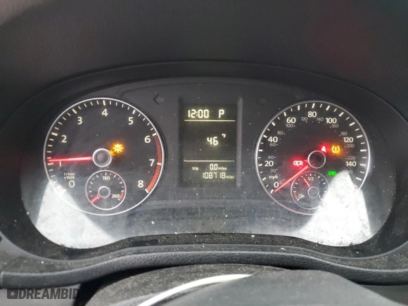 2012 Volkswagen Passat S with VIN 1VWAP7A39CC034567, listed as a Copart auction lot 88158685 with 108,718 mi miles and Salvage Title. Bid and sale history available at carsss.com. Image 9.