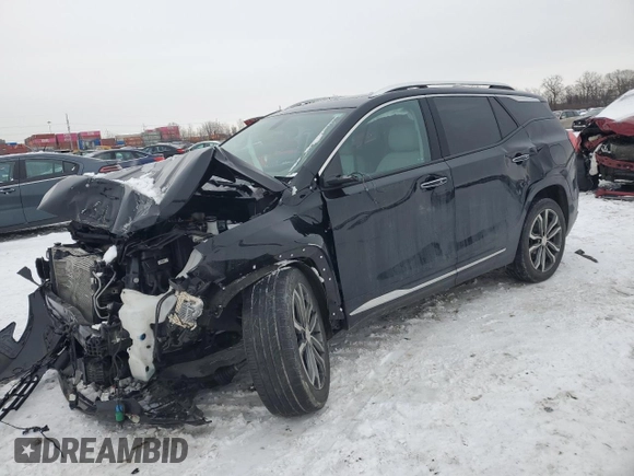 2019 GMC Terrain Denali with VIN 3GKALXEX9KL224548, listed as a Copart auction lot 41626525 with 49,481 mi miles and Salvage Title. Bid and sale history available at DreamBid. Image 1.