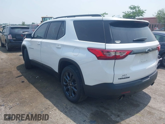 2021 Chevrolet Traverse RS with VIN 1GNERJKW8MJ122678, listed as a IAAI auction lot 42493317 with 56,521 mi miles and . Bid and sale history available at DreamBid. Image 3.