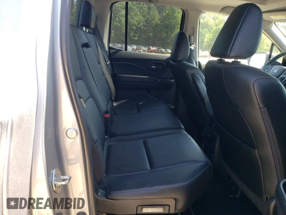2019 Honda Ridgeline RTL-T with VIN 5FPYK3F69KB028918, listed as a Copart auction lot 59551445 with 34,948 mi miles and Salvage title. Bid and sale history available at DreamBid. Image 10.