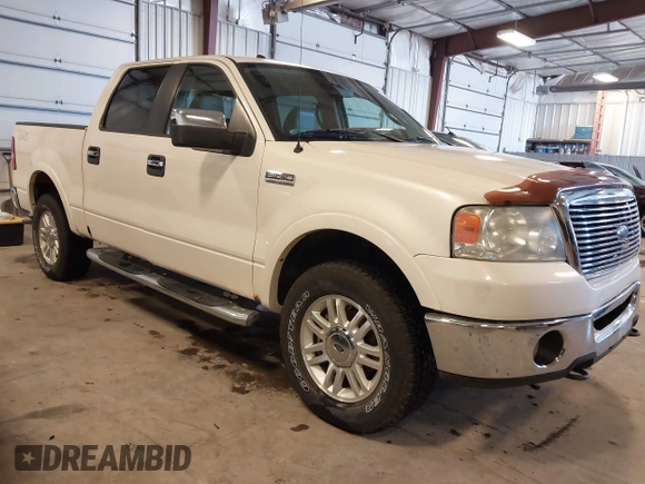 2008 Ford F-150 XLT with VIN 1FTPW14VX8FB40574, listed as a IAAI auction lot 41838267 with 171,069 mi miles. Bid and sale history available at carsss.com. Image 1.