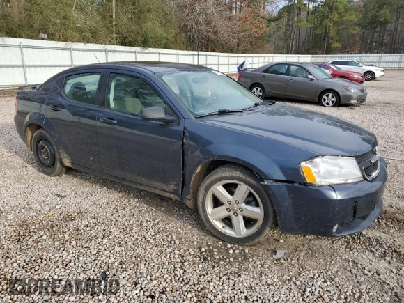 2008 Dodge Avenger SXT with VIN 1B3LC56R98N121309, listed as a Copart auction lot 47460895 with 132,190 mi miles and Salvage Title. Bid and sale history available at carsss.com. Image 4.
