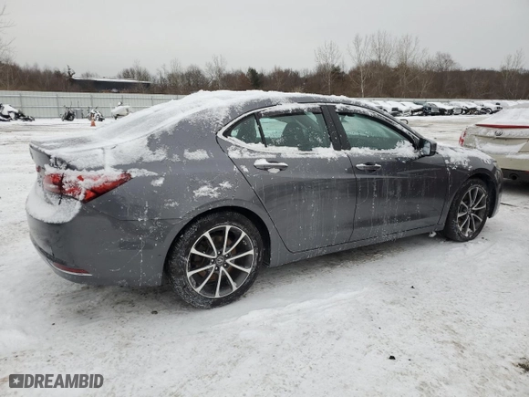 2017 Acura TLX V6 w/Technology Pkg with VIN 19UUB3F57HA000570, listed as a Copart auction lot 42080785 with 0 mi miles and Salvage Title. Bid and sale history available at carsss.com. Image 3.