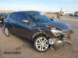 2016 Nissan Juke S with VIN JN8AF5MR1GT607885, listed as a IAAI auction lot 41237148 with 1 mi miles. Bid and sale history available at carsss.com. Image 1.