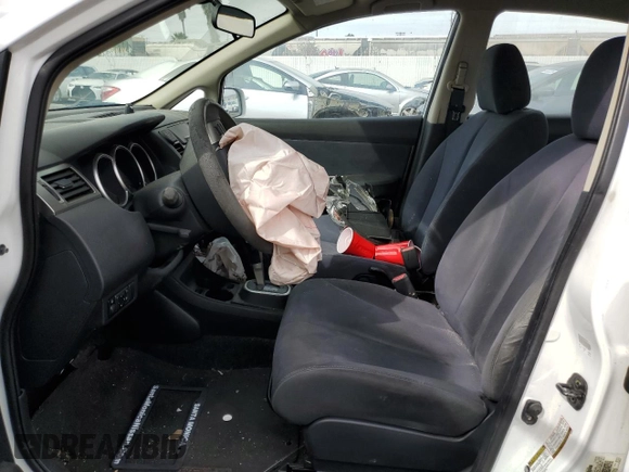2008 Nissan Versa 1.8 S with VIN 3N1BC11E58L371074, listed as a Copart auction lot 46701965 with 49,467 mi miles and Salvage Title. Bid and sale history available at carsss.com. Image 7.