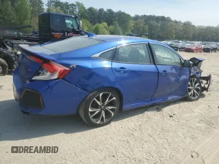 2019 Honda Civic Si with VIN 2HGFC1E52KH702946, listed as a Copart auction lot 53939675 with 64,623 mi miles and Salvage Title. Bid and sale history available at DreamBid. Image 3.
