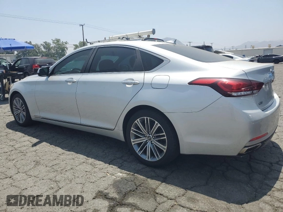 2018 Genesis G80 3.8L with VIN KMHGN4JEXJU244102, listed as a Copart auction lot 58548255 with 53,873 mi miles and Salvage title. Bid and sale history available at DreamBid. Image 2.