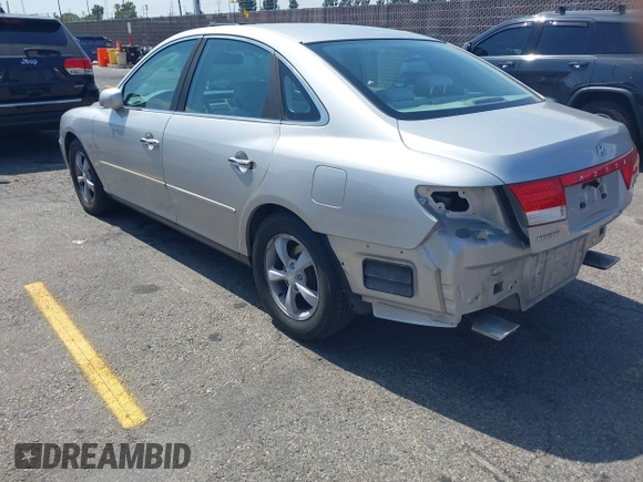 2006 Hyundai Azera SE with VIN KMHFC46F76A073367, listed as a IAAI auction lot 42174768 with 49,314 mi miles and . Bid and sale history available at DreamBid. Image 3.