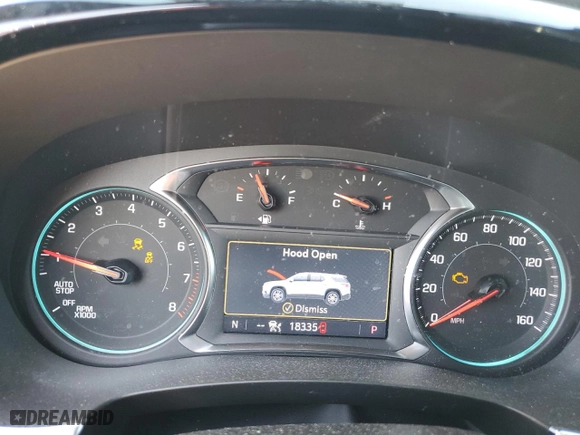 2022 Chevrolet Traverse RS with VIN 1GNERJKW5NJ190633, listed as a Copart auction lot 43321785 with 18,335 mi miles and Salvage Title. Bid and sale history available at carsss.com. Image 9.