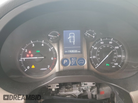 2015 Lexus GX 460 with VIN JTJBM7FX2F5114469, listed as a Copart auction lot 53866525 with 193,532 mi miles and Salvage title. Bid and sale history available at DreamBid. Image 9.