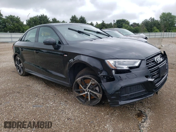2020 Audi A3 Sedan S line Premium with VIN WAUBEGFF5LA091244, listed as a Copart auction lot 56398174 with 13,710 mi miles and Salvage Title. Bid and sale history available at carsss.com. Image 4.