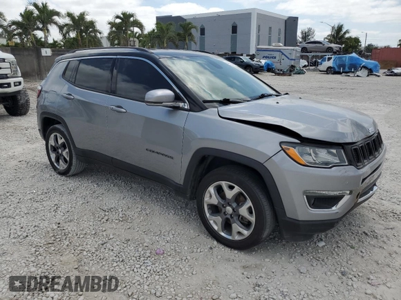 2020 Jeep Compass Limited with VIN 3C4NJDCB6LT246324, listed as a Copart auction lot 54013845 with 47,587 mi miles and Salvage Title. Bid and sale history available at DreamBid. Image 4.