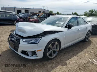 2019 Audi A4 Prestige with VIN WAUFNAF43KA002217, listed as a Copart auction lot 57820274 with 22,306 mi miles and Salvage Title. Bid and sale history available at carsss.com. Image 1.