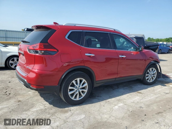 2017 Nissan Rogue SV with VIN 5N1AT2MV0HC794775, listed as a Copart auction lot 61019895 with 128,708 mi miles and Salvage title. Bid and sale history available at DreamBid. Image 3.