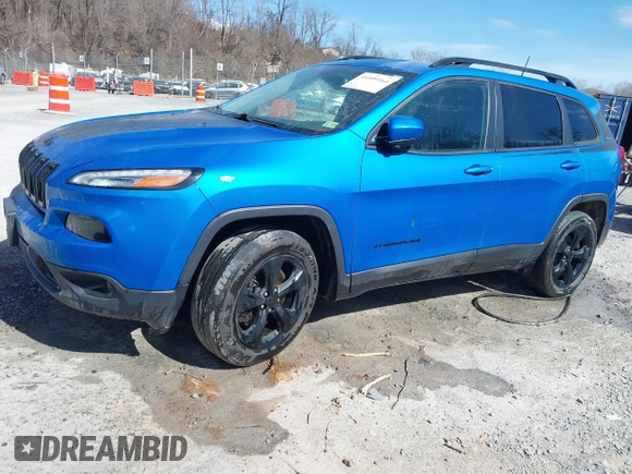 2018 Jeep Cherokee Latitude z VIN 1C4PJMCB5JD592960, wystawiony jako IAAI lot #41599164 z przebiegiem 155 038 mil mil oraz . Historia ofert i sprzedaży dostępna na DreamBid. Obrazek 2.