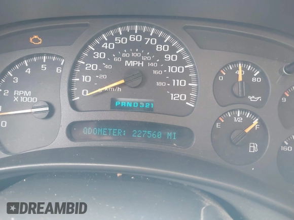 2004 Chevrolet Tahoe LS with VIN 1GNEC13Z54R214827, listed as a IAAI auction lot 42110221 with 227,560 mi miles and . Bid and sale history available at DreamBid. Image 7.