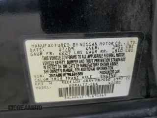 2009 Nissan Sentra S FE+ z VIN 3N1AB61E79L691865, wystawiony jako Copart lot #53956455 z przebiegiem 179 480 mil mil oraz Szkoda całkowita • Salvage title. Historia ofert i sprzedaży dostępna na DreamBid. Obrazek 12.