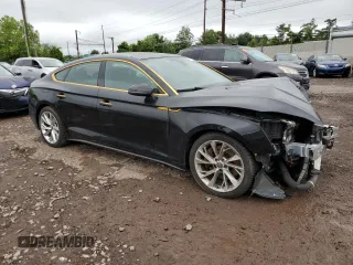 2020 Audi A5 Sportback Premium with VIN WAUANCF55LA007256, listed as a Copart auction lot 57772365 with 87,997 mi miles and Salvage title. Bid and sale history available at DreamBid. Image 4.