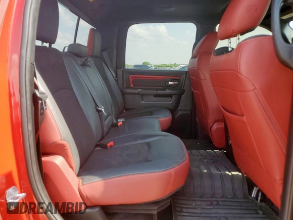 2016 Ram 1500 Rebel z VIN 1C6RR7YT5GS363811, wystawiony jako Copart lot #56161525 z przebiegiem 136 611 mil mil oraz Szkoda całkowita • Salvage title. Historia ofert i sprzedaży dostępna na DreamBid. Obrazek 10.