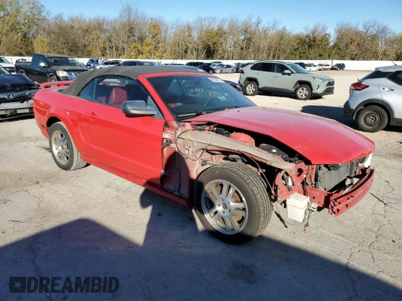 2005 Ford Mustang GT Deluxe with VIN 1ZVHT85H555246184, listed as a Copart auction lot 80784214 with 99,288 mi miles and Salvage Title. Bid and sale history available at DreamBid. Image 4.