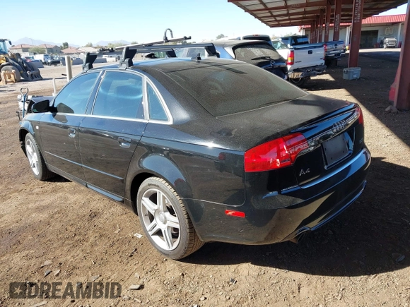 2008 Audi A4 2.0T with VIN WAUAF78E18A072100, listed as a IAAI auction lot 41414190 with 129,408 mi miles. Bid and sale history available at carsss.com. Image 3.