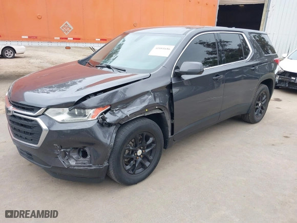 2018 Chevrolet Traverse LS with VIN 1GNERFKW3JJ280581, listed as a IAAI auction lot 41881686 with 70,684 mi miles. Bid and sale history available at carsss.com. Image 19.