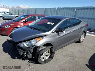 2012 Hyundai Elantra Limited with VIN 5NPDH4AE0CH097512, listed as a Copart auction lot 46104655 with 153,316 mi miles and Salvage Title. Bid and sale history available at carsss.com. Image 1.