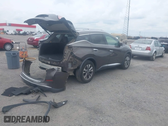 2017 Nissan Murano SL z VIN 5N1AZ2MG5HN104247, wystawiony jako IAAI lot #42102129 z przebiegiem 158 944 mil mil oraz . Historia ofert i sprzedaży dostępna na DreamBid. Obrazek 4.