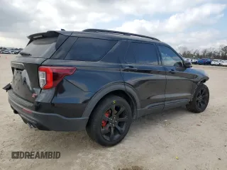 2021 Ford Explorer ST with VIN 1FM5K8GC7MGA00990, listed as a Copart auction lot 43066955 with 51,875 mi miles and Salvage Title. Bid and sale history available at carsss.com. Image 3.