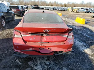 2023 Hyundai Elantra SE with VIN KMHLL4AG8PU454129, listed as a Copart auction lot 42294465 with 12,701 mi miles and Salvage Title. Bid and sale history available at carsss.com. Image 6.