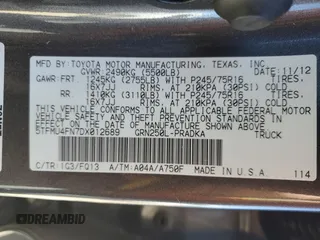 2013 Toyota Tacoma with VIN 5TFMU4FN7DX012689, listed as a Copart auction lot 50468865 with 194,971 mi miles and Salvage Title. Bid and sale history available at carsss.com. Image 12.