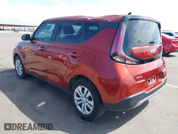2023 Kia Soul S with VIN KNDJ23AU5P7191322, listed as a IAAI auction lot 41947858 with 54,440 mi miles. Bid and sale history available at carsss.com. Image 3.