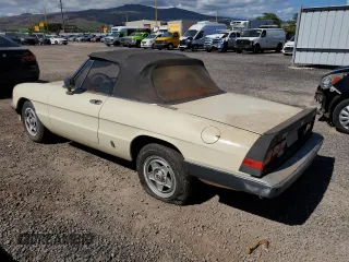 1983 Alfa Romeo Spider Veloce z VIN ZARBA5419D1016371, wystawiony jako Copart lot #71136854 z przebiegiem 78 432 mil mil oraz Szkody całkowita. Historia ofert i sprzedaży dostępna na DreamBid. Obrazek 2.