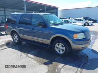 2003 Ford Expedition Eddie Bauer with VIN 1FMFU17L83LB41353, listed as a IAAI auction lot 41799881 with 252,964 mi miles. Bid and sale history available at carsss.com. Image 1.