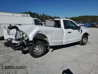 2023 Ford F-150 XL with VIN 1FTMF1CB5PKG04452, listed as a Copart auction lot 44376705 with 23,722 mi miles and Salvage Title. Bid and sale history available at carsss.com. Image 3.