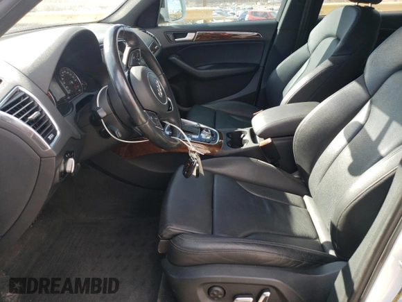 2015 Audi Q5 Premium Plus with VIN WA1LFAFP5FA053621, listed as a Copart auction lot 45708805 with 81,099 mi miles and Salvage Title. Bid and sale history available at carsss.com. Image 7.