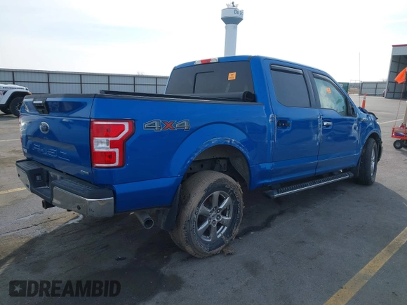 2019 Ford F-150 XL with VIN 1FTEW1E42KKE62265, listed as a IAAI auction lot 41477922 with 22,910 mi miles. Bid and sale history available at carsss.com. Image 4.