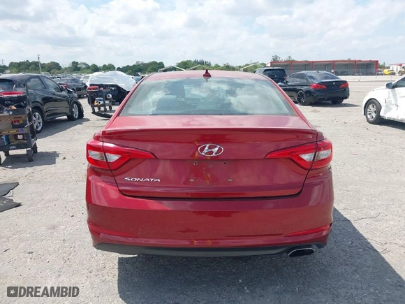 2015 Hyundai Sonata 2.4L SE with VIN 5NPE24AFXFH040771, listed as a IAAI auction lot 41794089 with 192,746 mi miles. Bid and sale history available at carsss.com. Image 16.