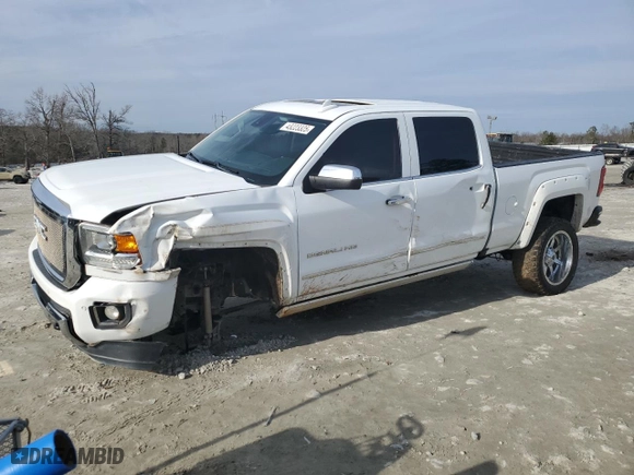 2017 GMC Sierra 2500HD Denali with VIN 1GT12UEGXHF169804, listed as a Copart auction lot 43223325 with 121,469 mi miles and Salvage Title. Bid and sale history available at carsss.com. Image 1.