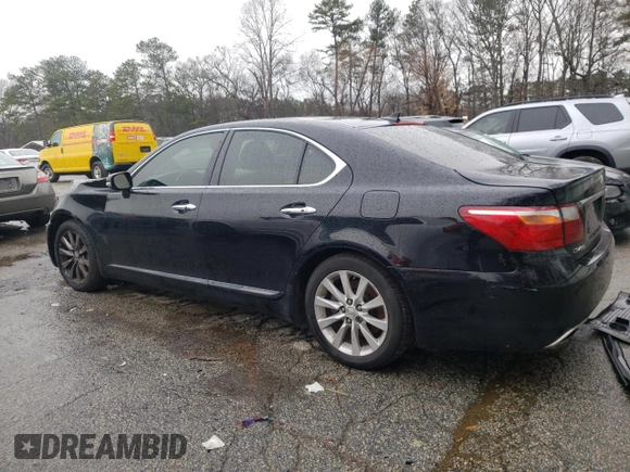 2010 Lexus LS 460 with VIN JTHCL5EF6A5007228, listed as a Copart auction lot 45401605 with 164,195 mi miles and Salvage title. Bid and sale history available at DreamBid. Image 2.
