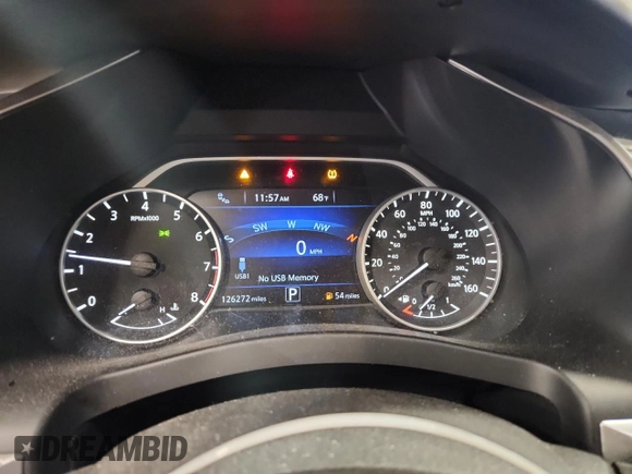 2017 Nissan Murano SL z VIN 5N1AZ2MH9HN158188, wystawiony jako Copart lot #58381815 z przebiegiem 126 272 mil mil oraz Szkoda całkowita • Salvage title. Historia ofert i sprzedaży dostępna na DreamBid. Obrazek 9.