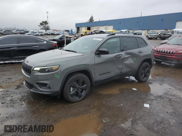2023 Jeep Cherokee Altitude Lux with VIN 1C4PJMMB3PD104838, listed as a Copart auction lot 46639775 with 9,439 mi miles and Salvage Title. Bid and sale history available at carsss.com. Image 1.