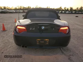 2008 BMW Z4 3.0si with VIN 4USBU53578LX04489, listed as a Copart auction lot 80902064 with 54,305 mi miles and Salvage Title. Bid and sale history available at carsss.com. Image 6.