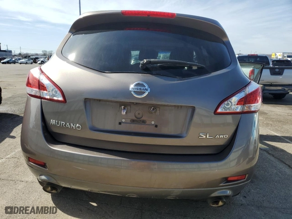 2012 Nissan Murano LE with VIN JN8AZ1MW5CW206418, listed as a Copart auction lot 49522865 with 0 mi miles and Salvage Title. Bid and sale history available at carsss.com. Image 6.