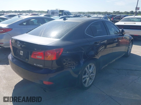 2007 Lexus IS 350 with VIN JTHBE262875013959, listed as a IAAI auction lot 42805045 with 230,765 mi miles and . Bid and sale history available at DreamBid. Image 4.