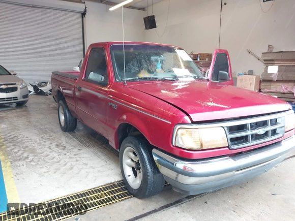 1994 Ford Ranger Splash with VIN 1FTCR10AXRTA78122, listed as a IAAI auction lot 41961671 with 243,356 mi miles. Bid and sale history available at carsss.com. Image 6.
