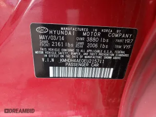 2014 Hyundai Elantra SE with VIN KMHDH4AE0EU215711, listed as a Copart auction lot 49680245 with 144,950 mi miles and Salvage Title. Bid and sale history available at carsss.com. Image 13.