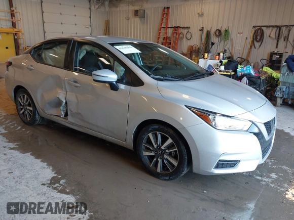 2021 Nissan Versa SV with VIN 3N1CN8EV7ML836403, listed as a IAAI auction lot 41640494 with 75,131 mi miles and . Bid and sale history available at DreamBid. Image 1.