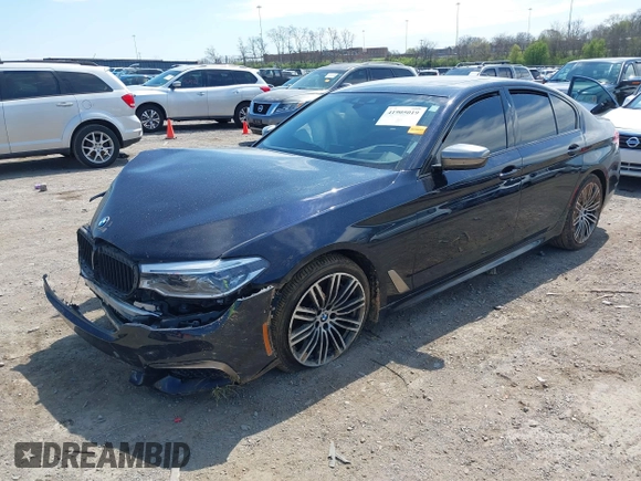 2019 BMW 5 Series M550i xDrive with VIN WBAJB9C51KB288853, listed as a IAAI auction lot 41905019 with Not provided miles and . Bid and sale history available at DreamBid. Image 17.